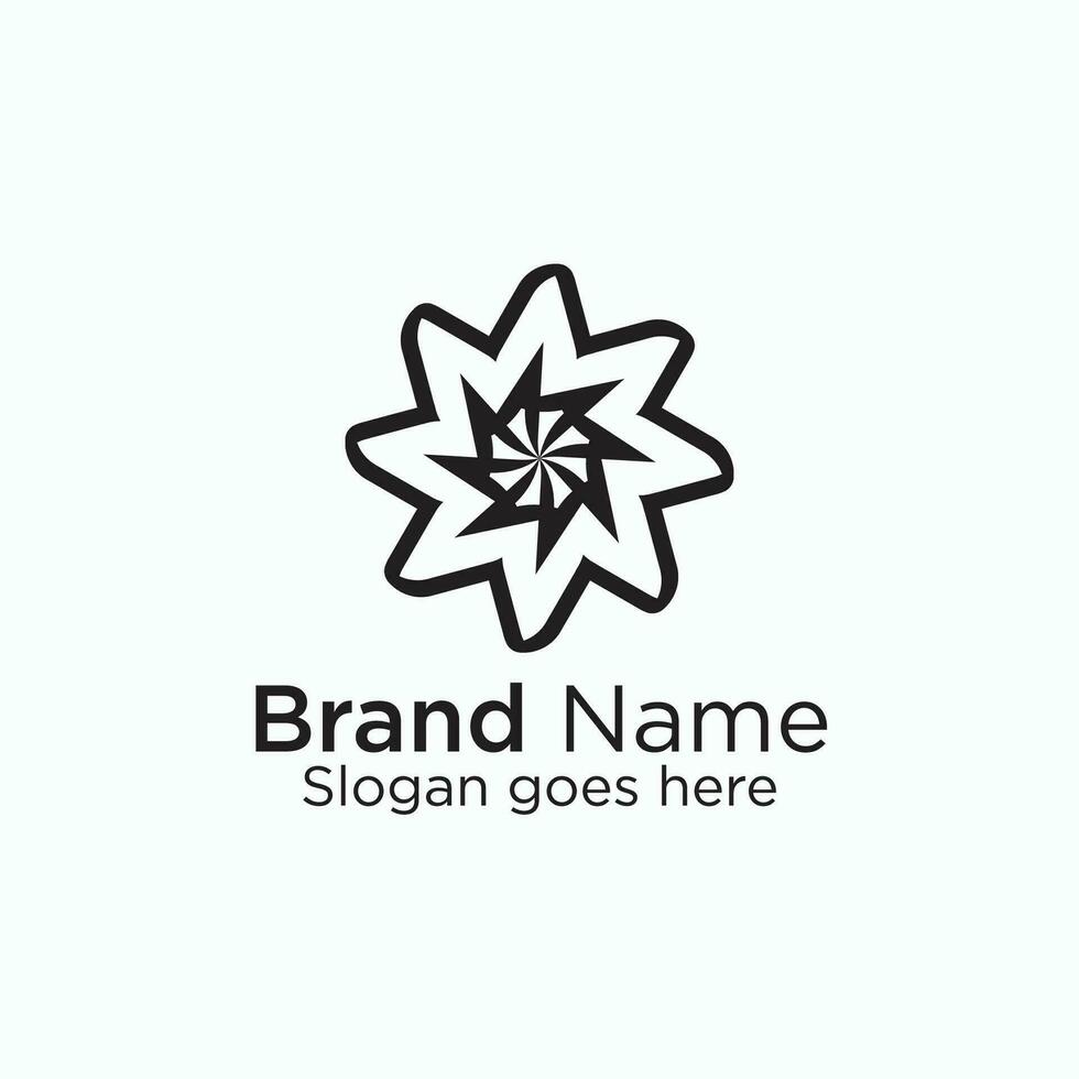 logo branding voor bedrijf website of creatief minimaal logo ontwerp vector