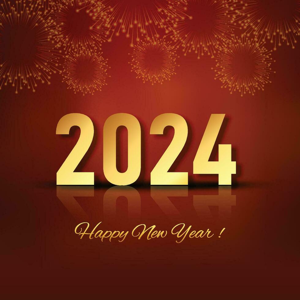 mooi 2024 nieuw jaar glitters viering vector