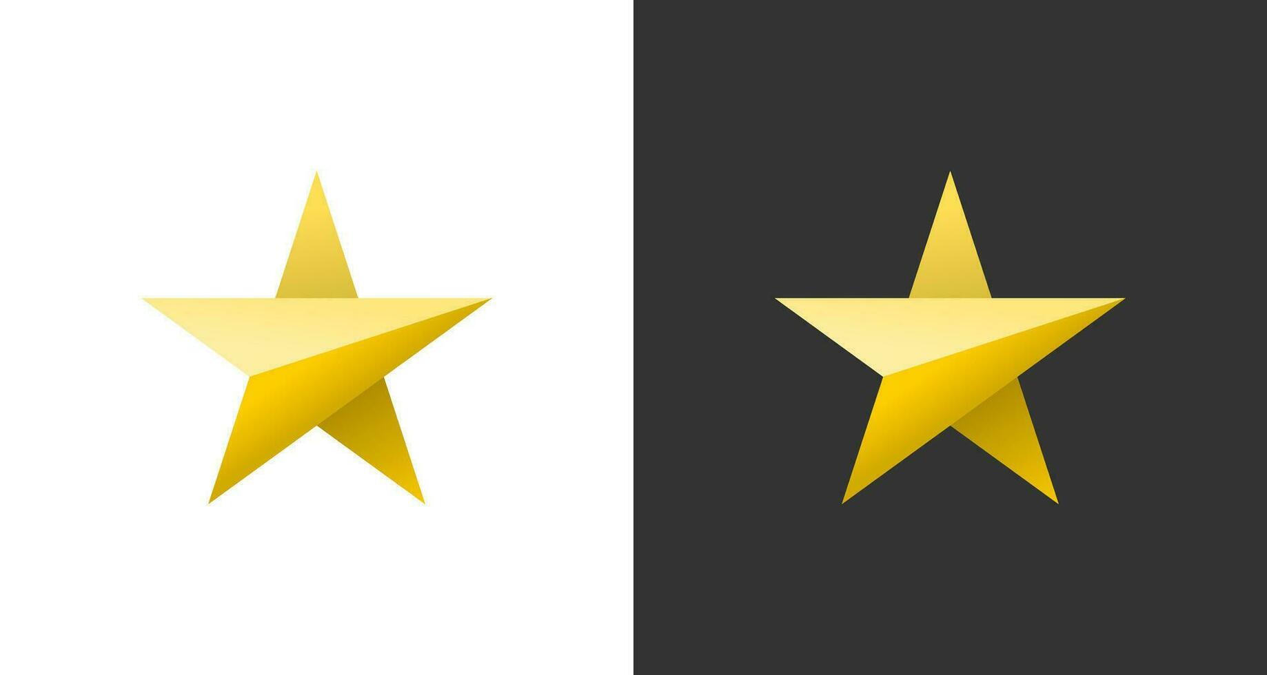 modern en luxe sterren vector logo ontwerp
