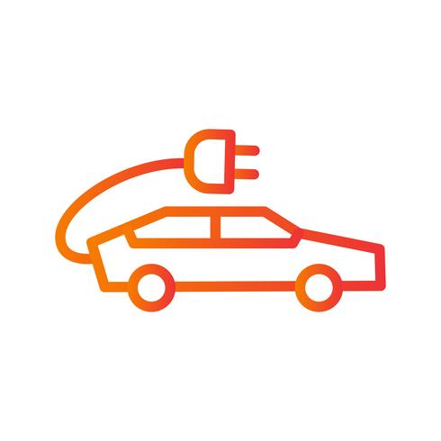 Elektrische auto Vector Icon