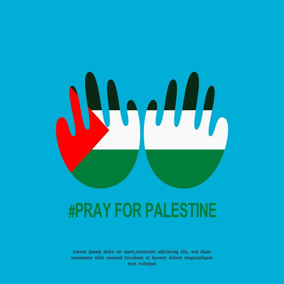 bidden voor Palestina vector sticker