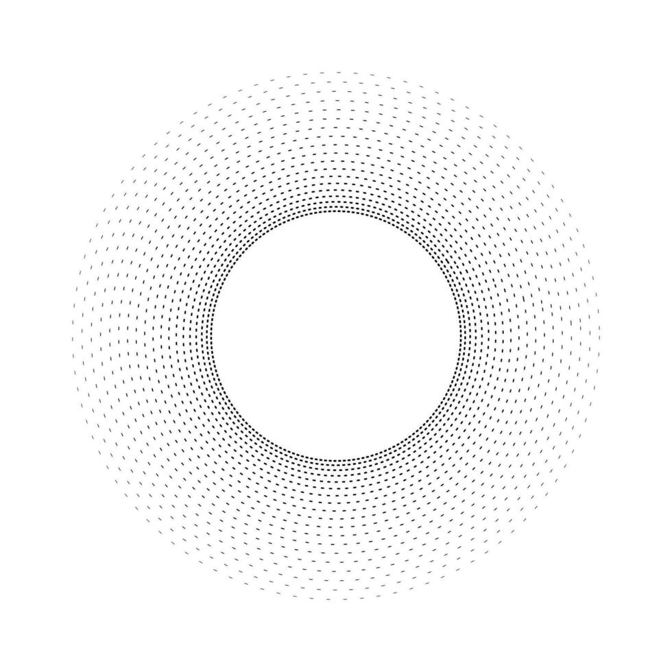 abstract cirkel kader halftone stippen. halftone cirkel vector kader