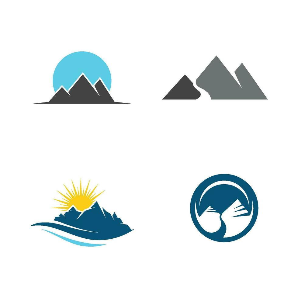 berg pictogram logo vector