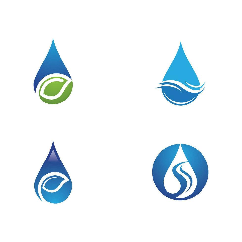 waterdruppel logo sjabloon vector