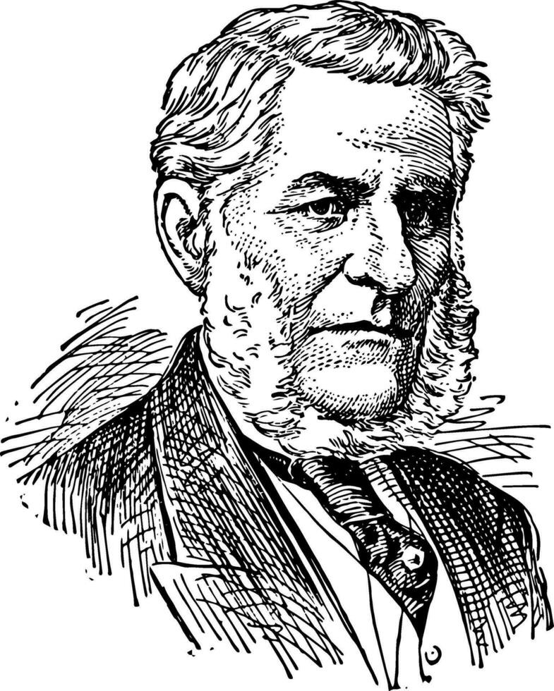 meneer francis hincks, wijnoogst illustratie vector