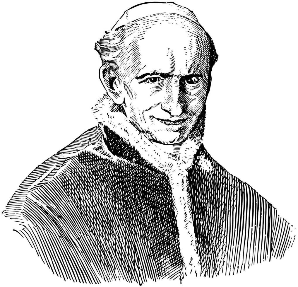 Leo xiii, wijnoogst illustratie vector