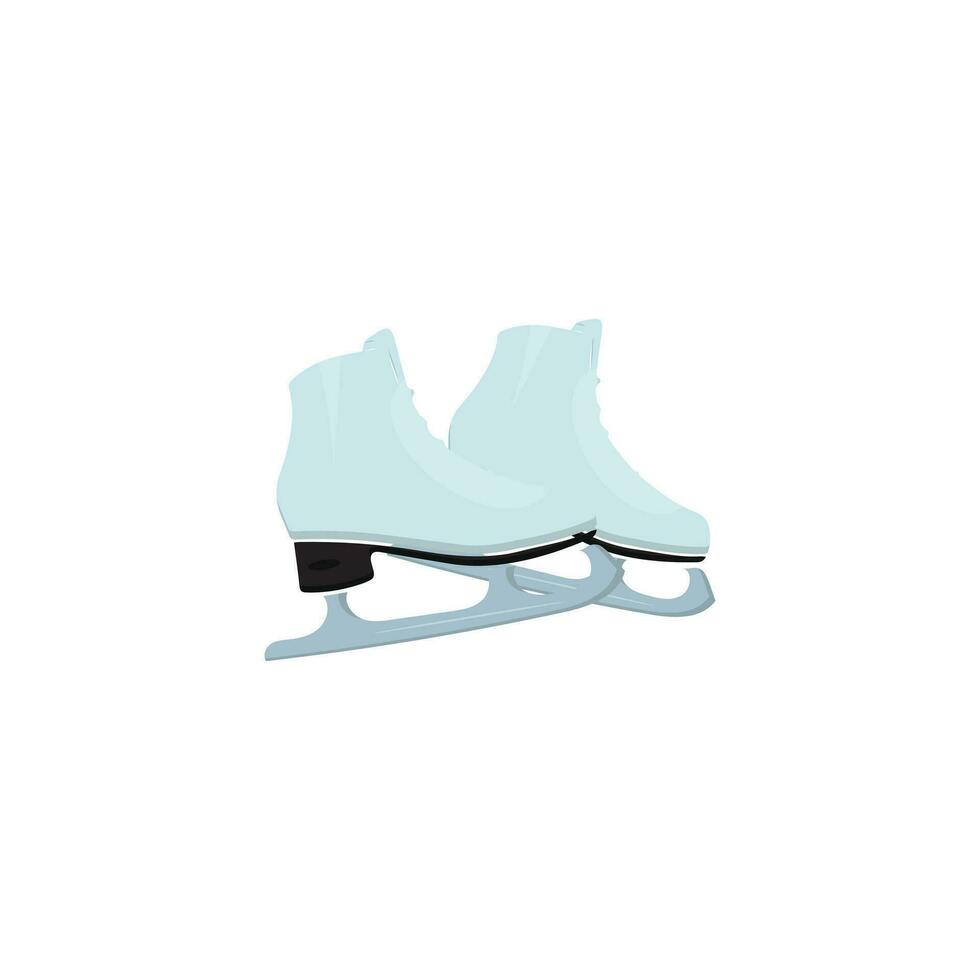 ijs skates icoon set. vlak reeks van ijs skates vector pictogrammen voor web ontwerp. winter sport- schoen paar- voor ijs het schaatsen wedstrijd geïsoleerd