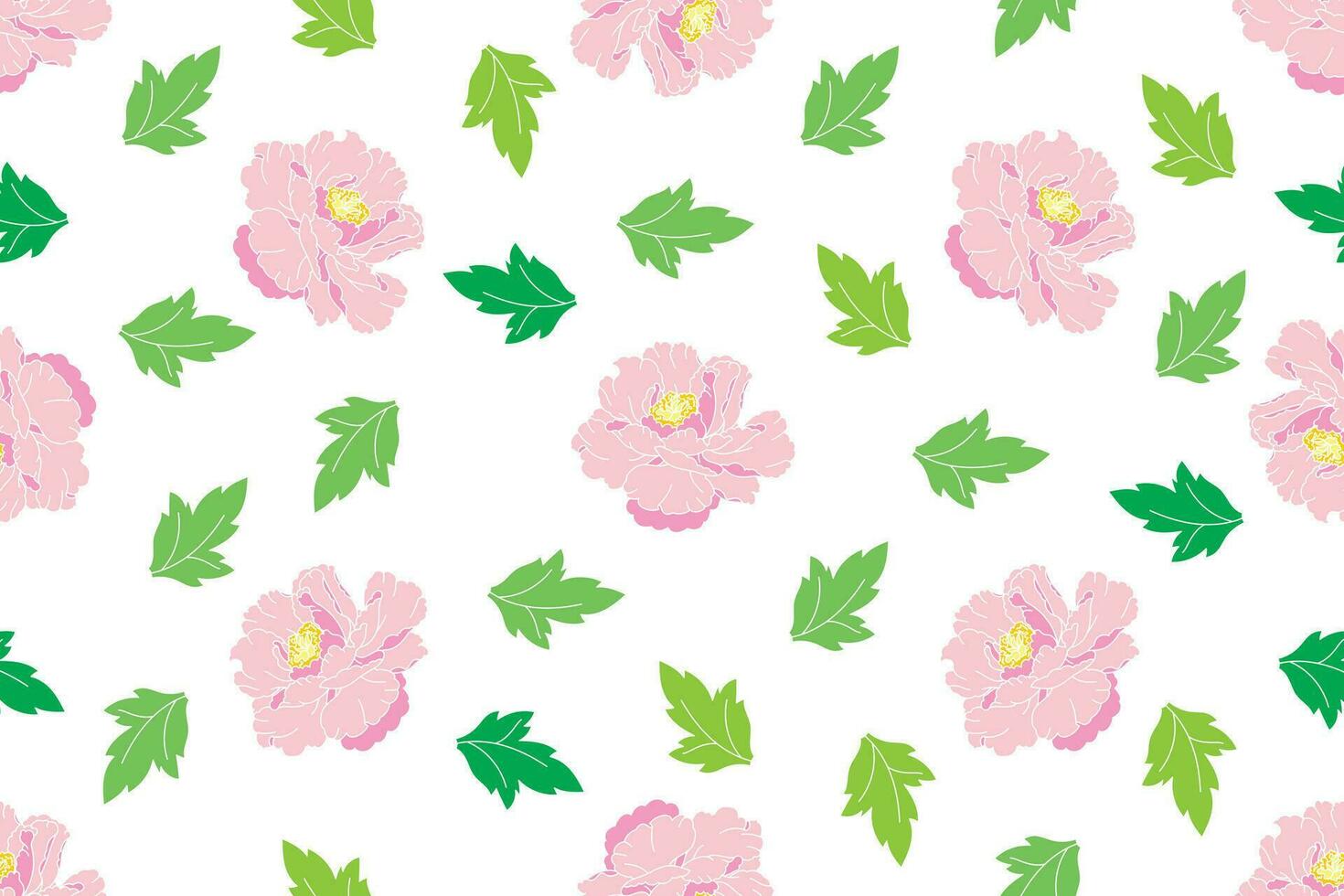 illustratie de abstract van roze bloem met blad achtergrond. vector