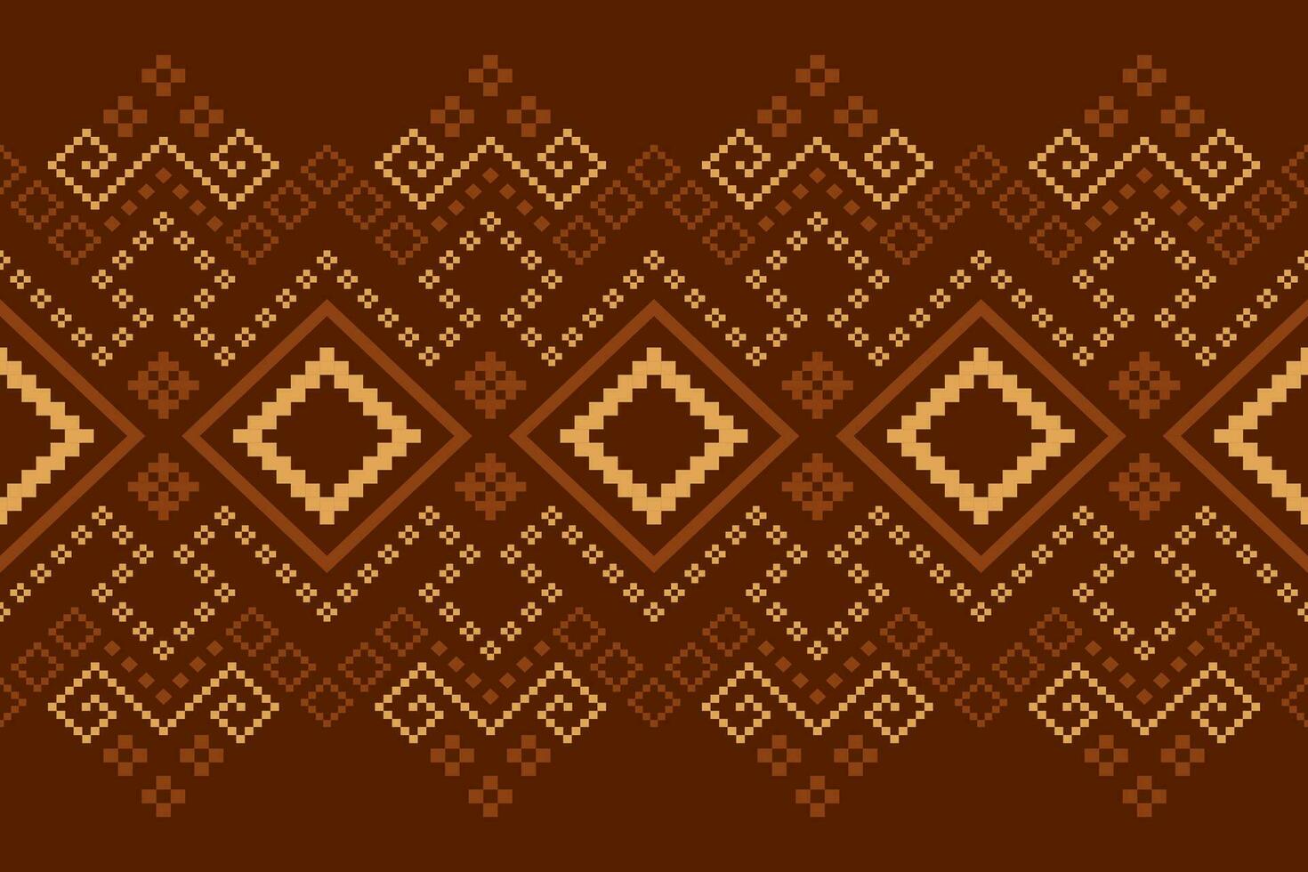 natuur jaargangen kruis steek traditioneel etnisch patroon paisley bloem ikat achtergrond abstract aztec Afrikaanse Indonesisch Indisch naadloos patroon voor kleding stof afdrukken kleding jurk tapijt gordijnen en sarong vector