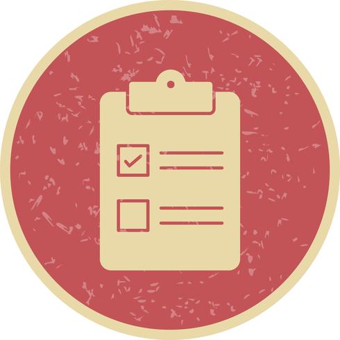 Vector checklist pictogram