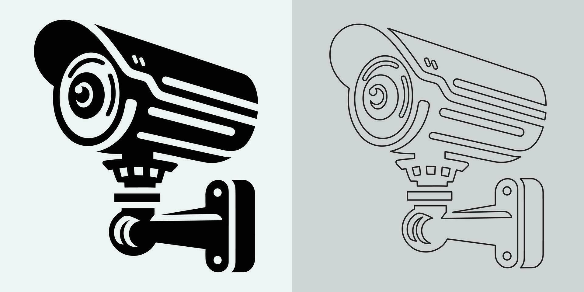 reeks van veiligheid of toezicht camera pictogrammen. cctv camera icoon, vector grafiek. draadloze veiligheid camera icoon. zwart icoon illustratie voor cctv camera geïsoleerd Aan wit achtergrond