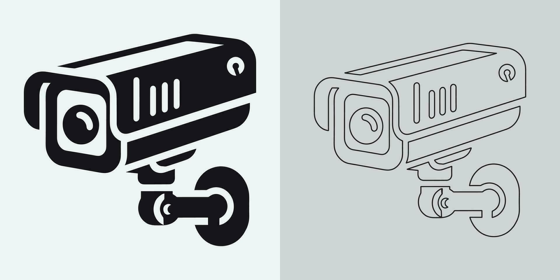 reeks van veiligheid of toezicht camera pictogrammen. cctv camera icoon, vector grafiek. draadloze veiligheid camera icoon. zwart icoon illustratie voor cctv camera geïsoleerd Aan wit achtergrond