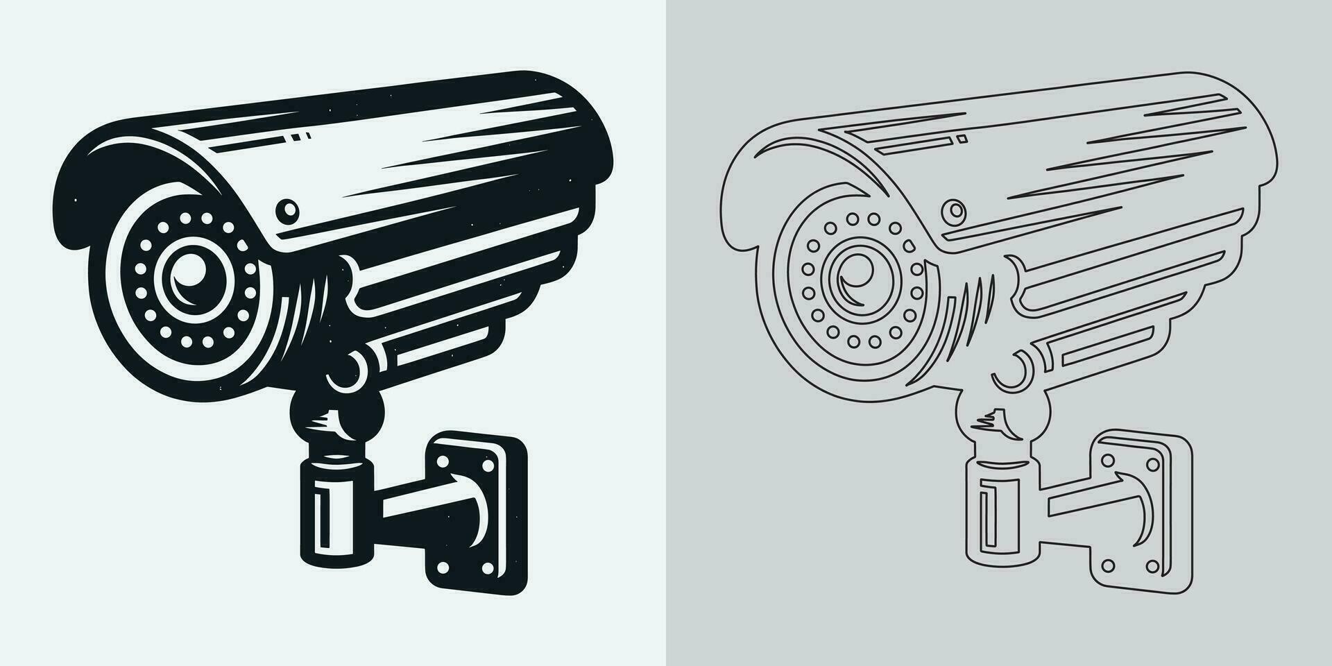 reeks van veiligheid of toezicht camera pictogrammen. cctv camera icoon, vector grafiek. draadloze veiligheid camera icoon. zwart icoon illustratie voor cctv camera geïsoleerd Aan wit achtergrond