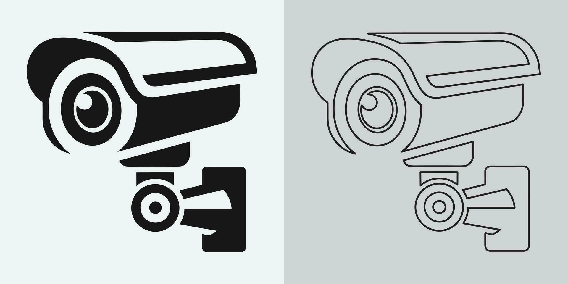 reeks van veiligheid of toezicht camera pictogrammen. cctv camera icoon, vector grafiek. draadloze veiligheid camera icoon. zwart icoon illustratie voor cctv camera geïsoleerd Aan wit achtergrond