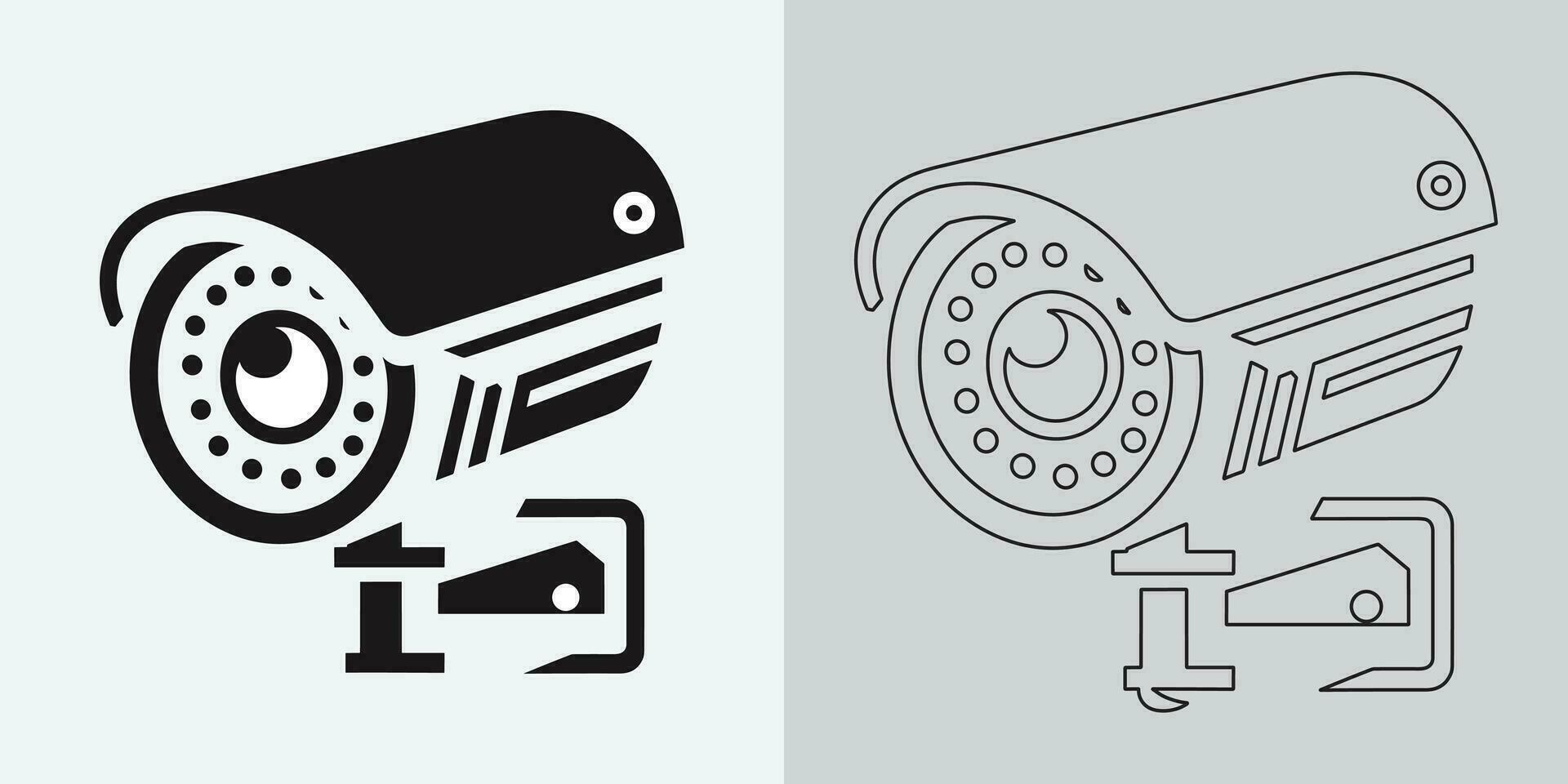 reeks van veiligheid of toezicht camera pictogrammen. cctv camera icoon, vector grafiek. draadloze veiligheid camera icoon. zwart icoon illustratie voor cctv camera geïsoleerd Aan wit achtergrond