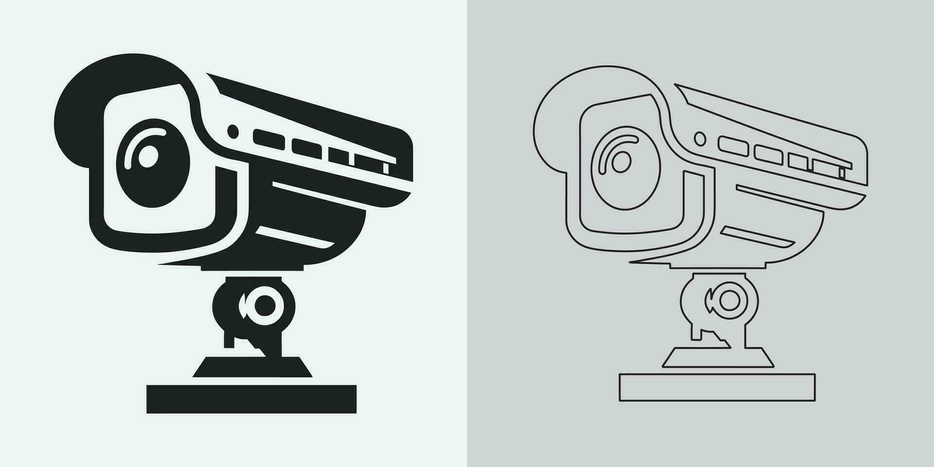 reeks van veiligheid of toezicht camera pictogrammen. cctv camera icoon, vector grafiek. draadloze veiligheid camera icoon. zwart icoon illustratie voor cctv camera geïsoleerd Aan wit achtergrond