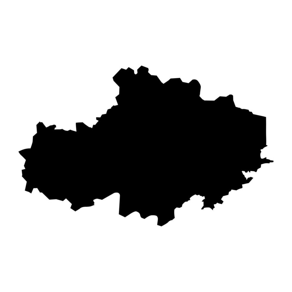 aqmola regio kaart, administratief divisie van Kazachstan. vector illustratie.