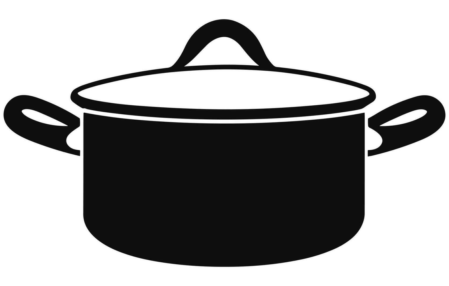 Koken pot logo ontwerp, de soep pot is kokend, vector, vector