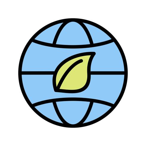 eco wereld vector pictogram
