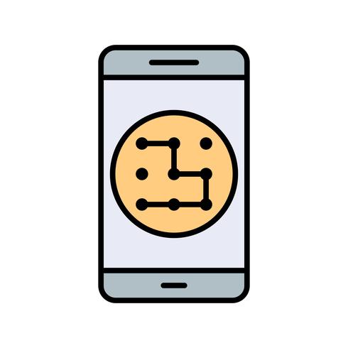 Patroon mobiele applicatie Vector Icon