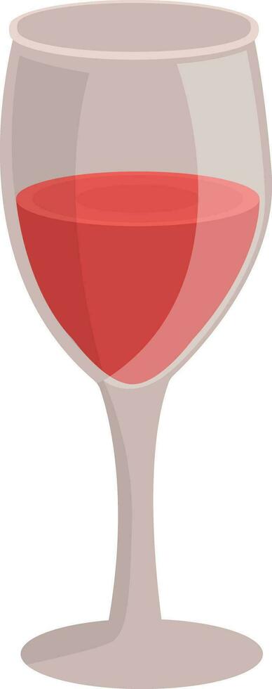 glas van rood wijn, illustratie, vector Aan wit achtergrond