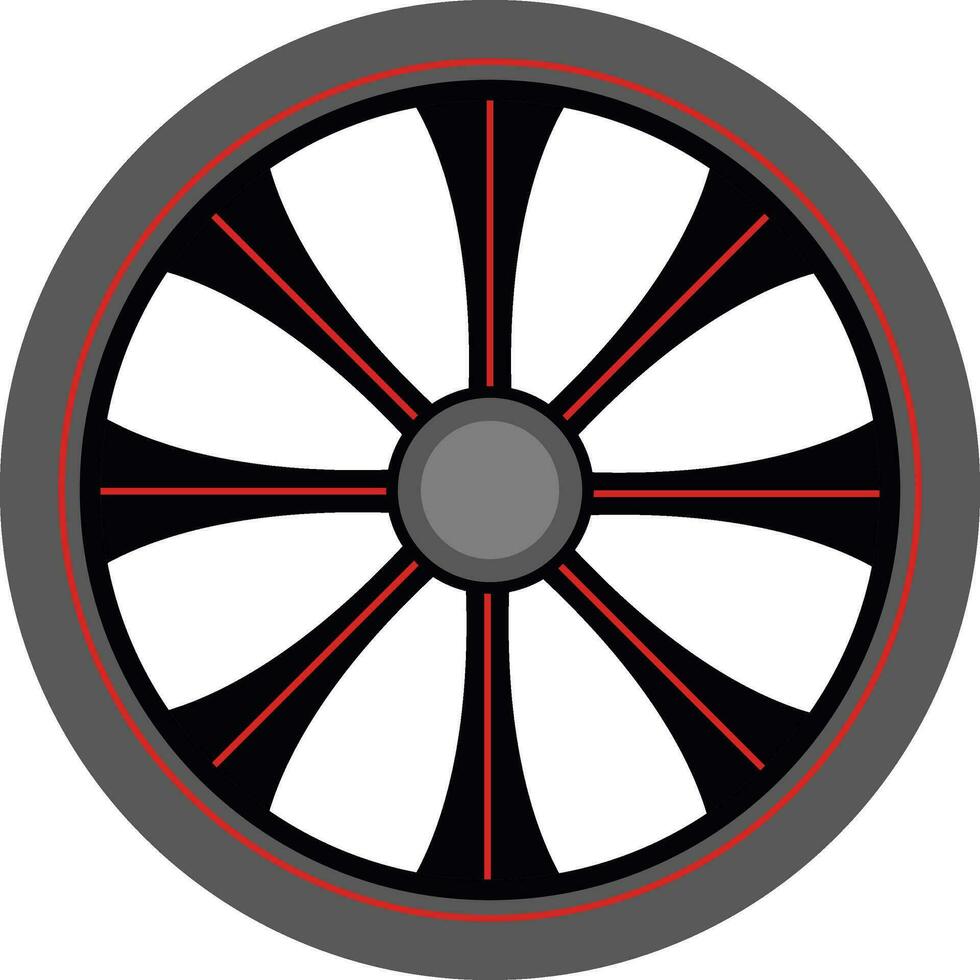 legering wiel, illustratie, vector Aan wit achtergrond