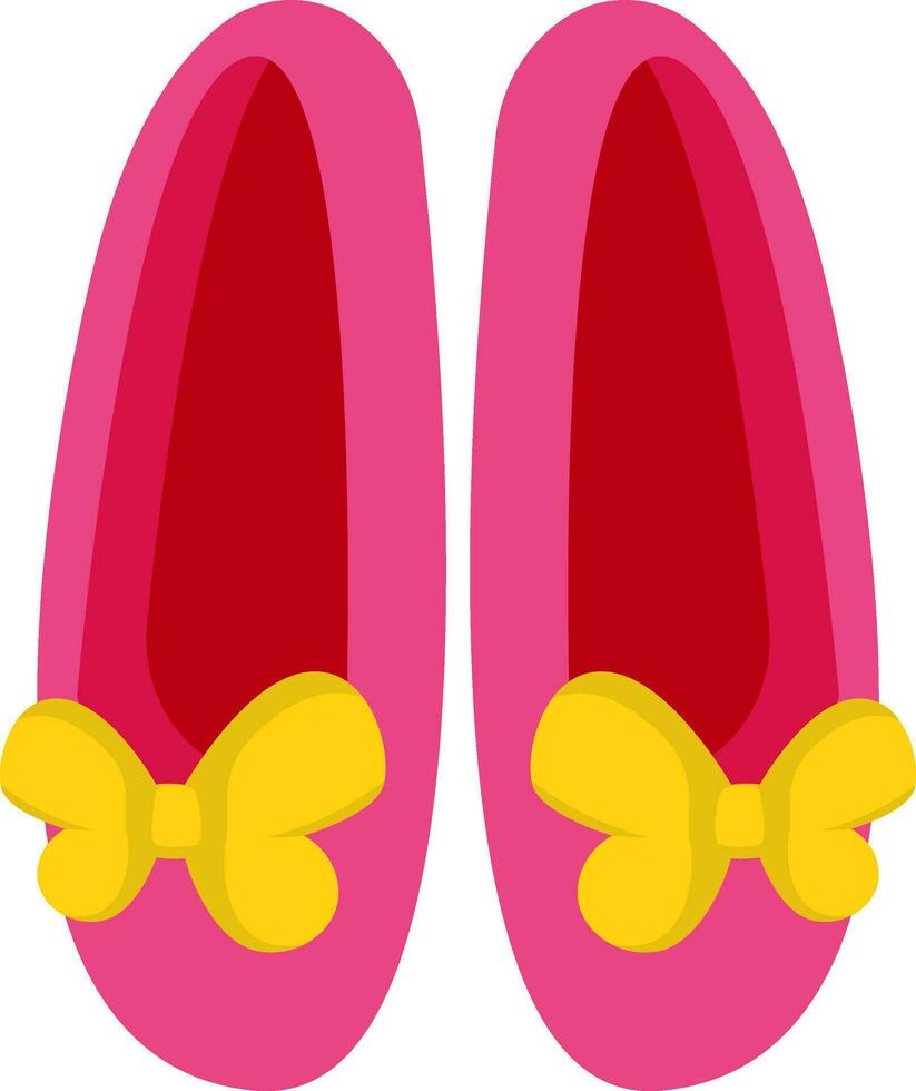 roze gilry schoenen, illustratie, vector Aan wit achtergrond