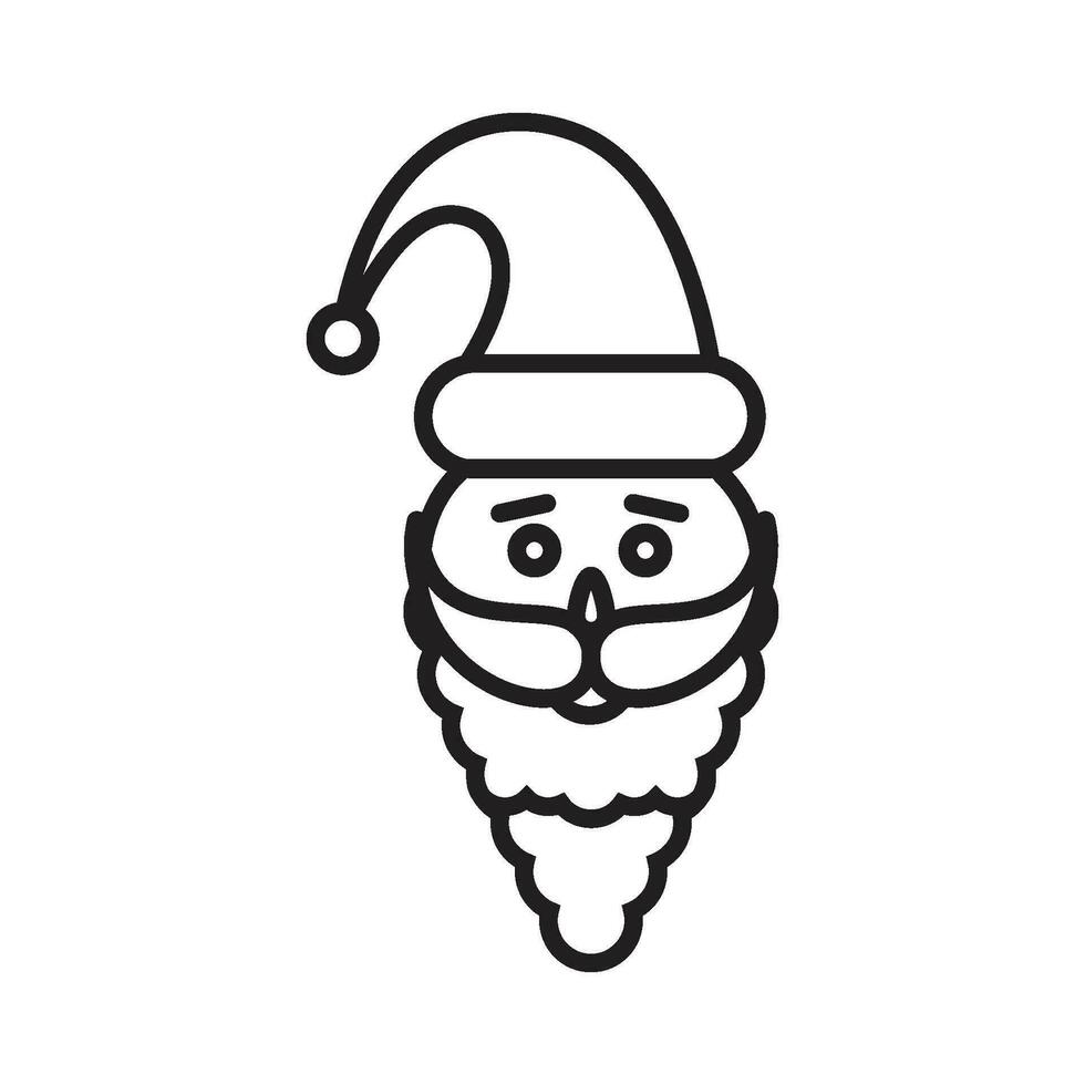 Kerstmis de kerstman claus hoeden met schaduw reeks vector