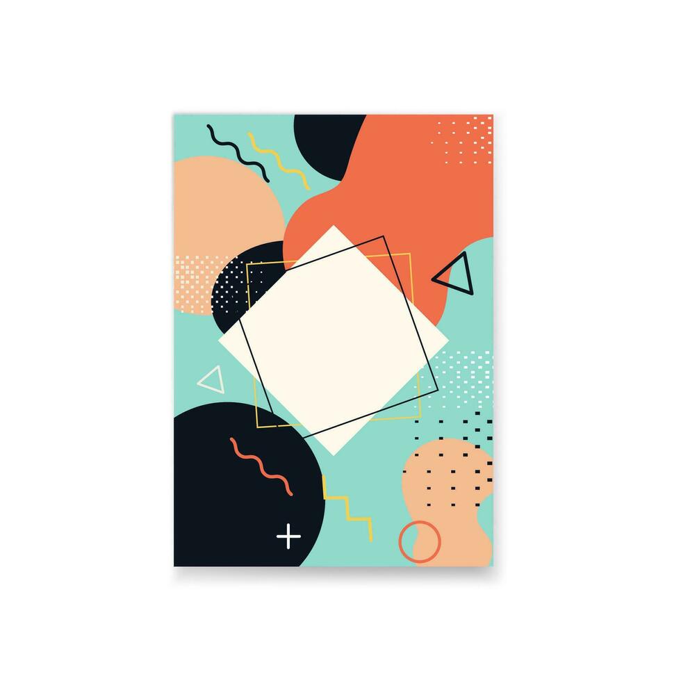 abstract achtergrond met meetkundig vormen en plaats voor tekst. vector illustratie