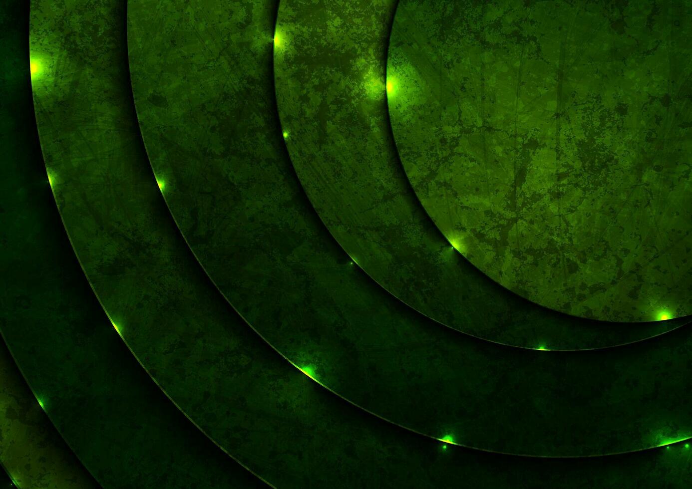 abstract groen gloeiend glimmend cirkels minimaal grunge achtergrond vector