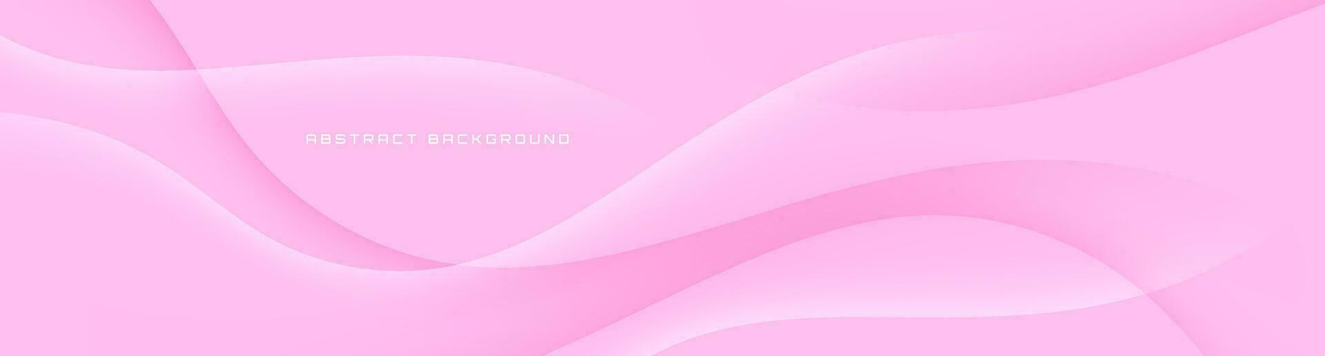 3d roze meetkundig abstract achtergrond overlappen laag Aan helder ruimte met golven decoratie. minimalistische modern grafisch ontwerp element uitknippen stijl concept voor banier, folder, kaart, of brochure Hoes vector
