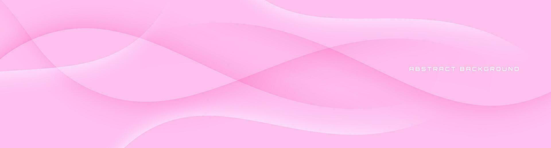 3d roze meetkundig abstract achtergrond overlappen laag Aan helder ruimte met golven decoratie. minimalistische modern grafisch ontwerp element uitknippen stijl concept voor banier, folder, kaart, of brochure Hoes vector