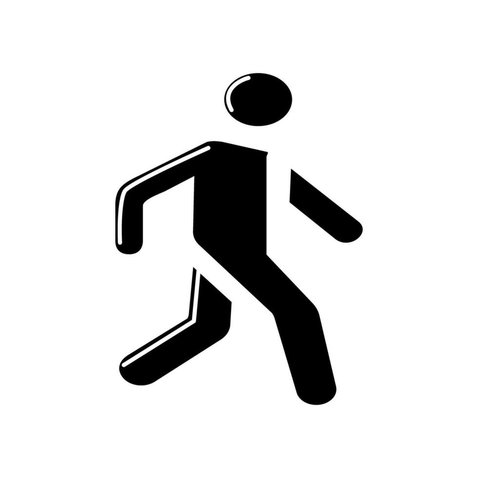 wandelen Mens pictogram.plat icoon voor apps en websites Aan transparant wit achtergrond vector