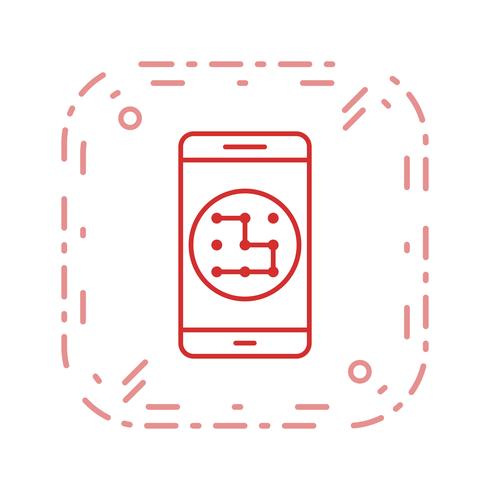 Patroon mobiele applicatie Vector Icon