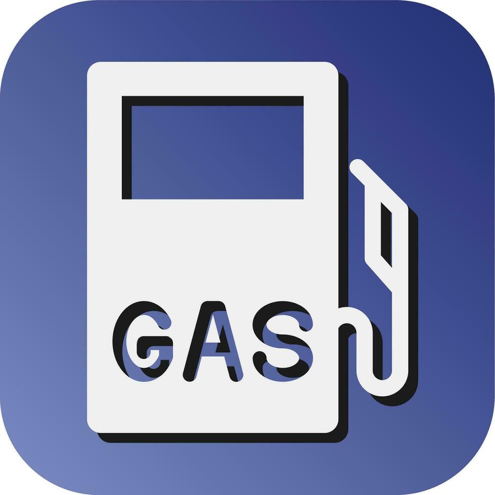 gas- station vector glyph helling achtergrond icoon voor persoonlijk en reclame gebruiken.