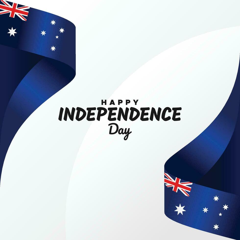 Australië onafhankelijkheid dag sjabloon vector ontwerp