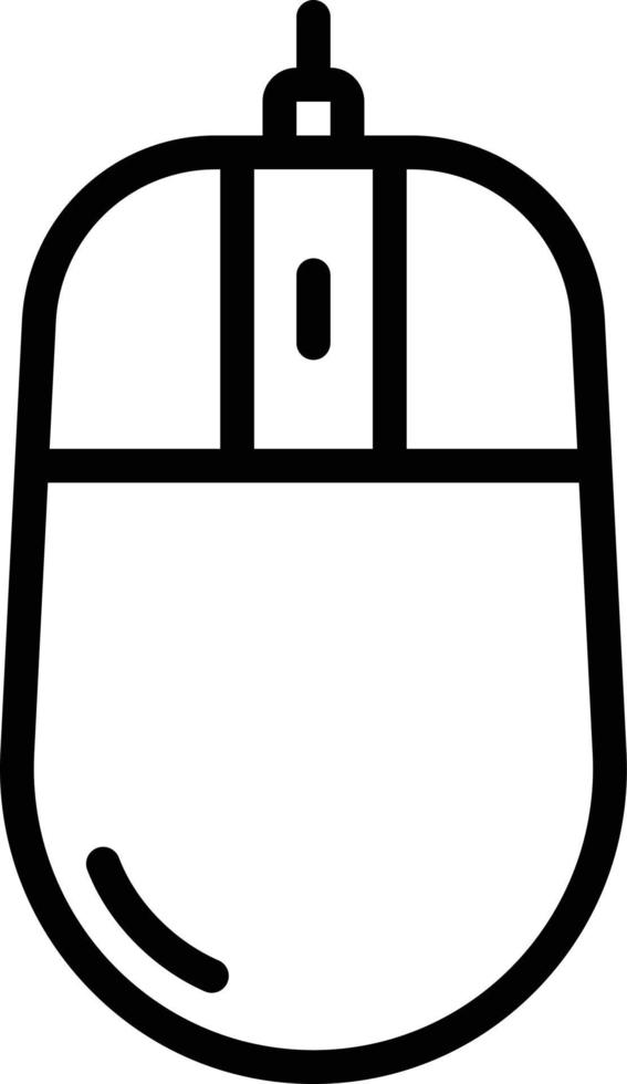 lijnpictogram voor muis vector