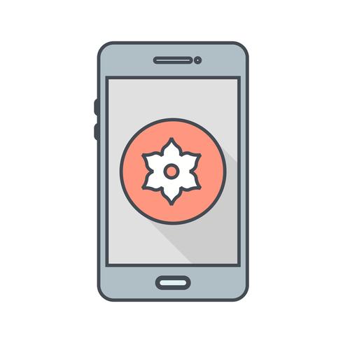 Galerij Mobiele applicatie Vector Icon