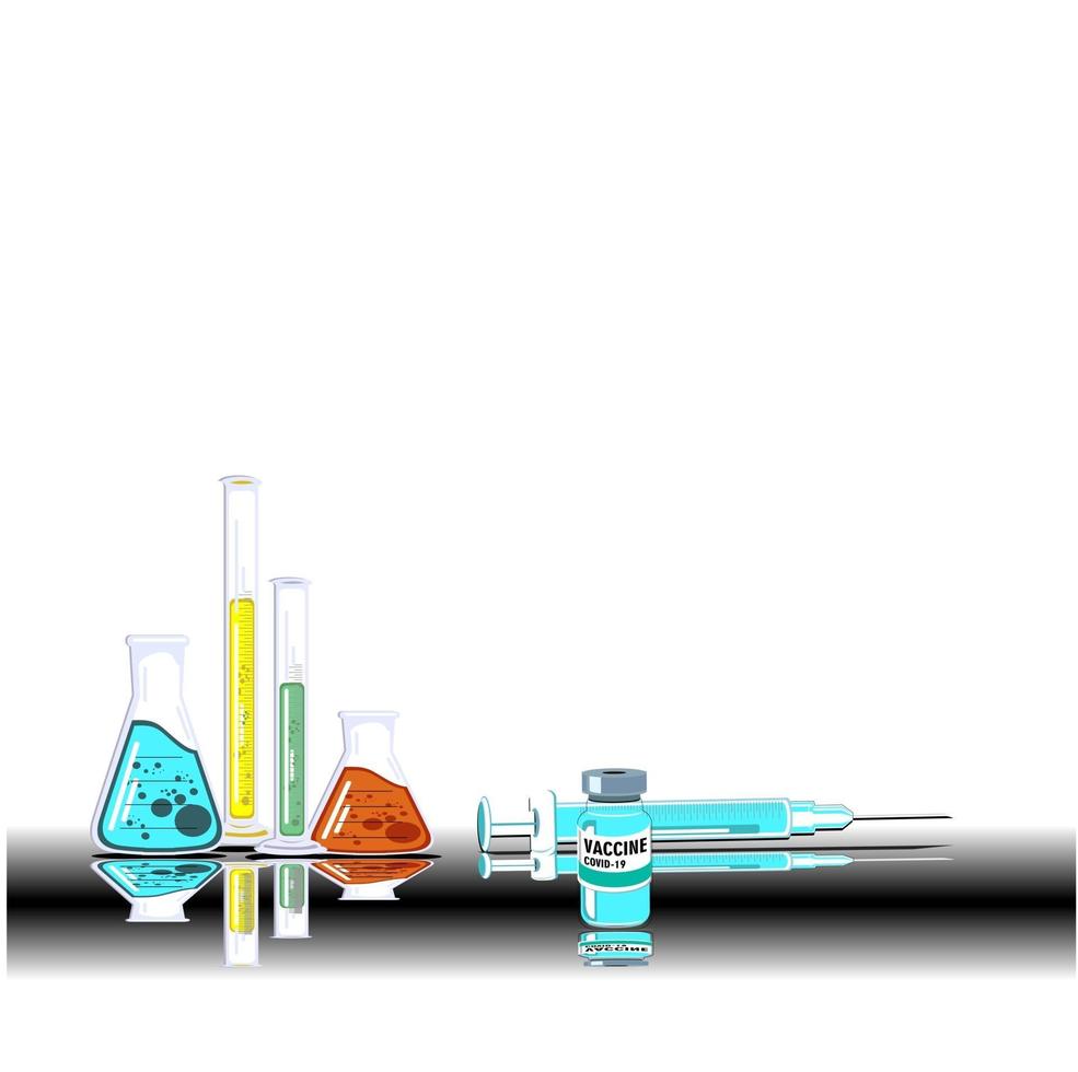 vectorafbeeldingen het is tijd om te vaccineren vector