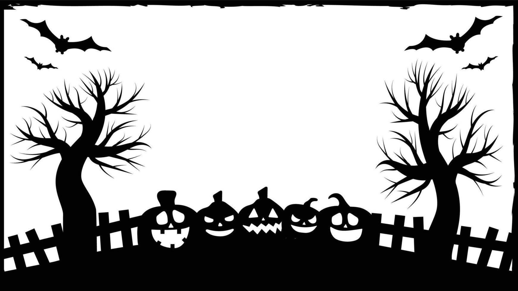 halloween-feestuitnodigingen of wenskaarten banner halloween vector