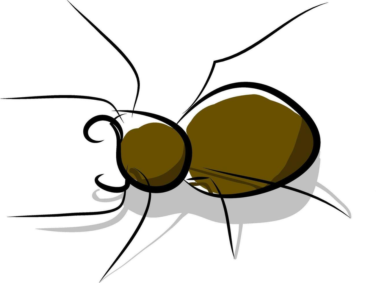 clip art van een gemeenschappelijk klein insect gebeld spin beklimming een muur vector kleur tekening of illustratie