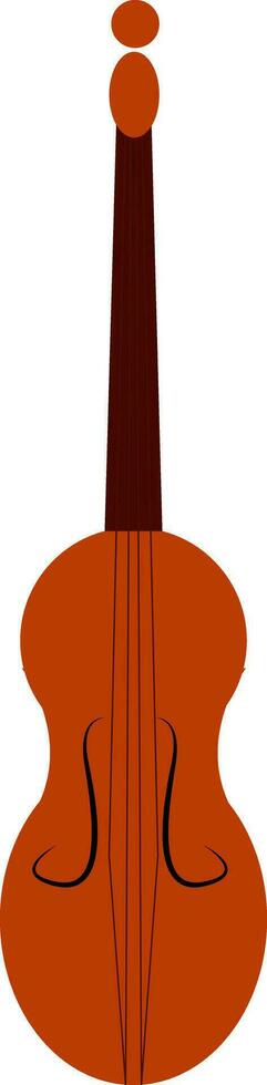 viool een draad musical instrument vector of kleur illustratie