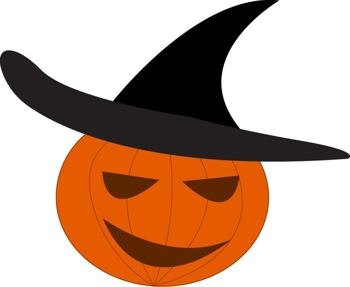 pompoen halloween decoratie vector of kleur illustratie