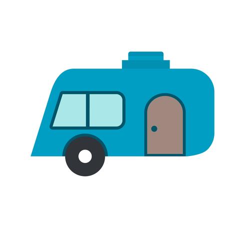 caravan vector pictogram