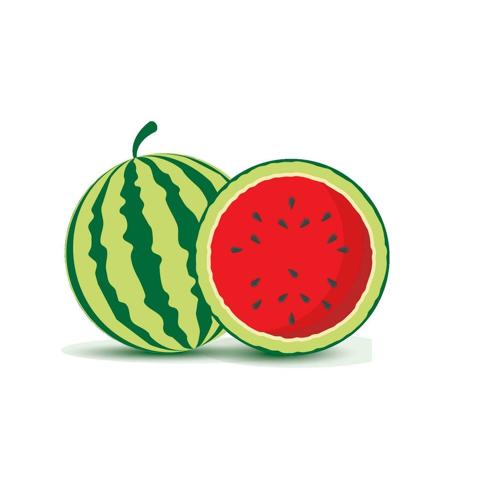 watermeloen vector icoon illustratie ontwerp