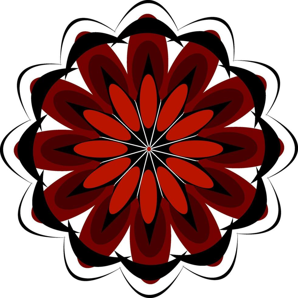 een zwart geestelijk mandala ontwerp vector of kleur illustratie
