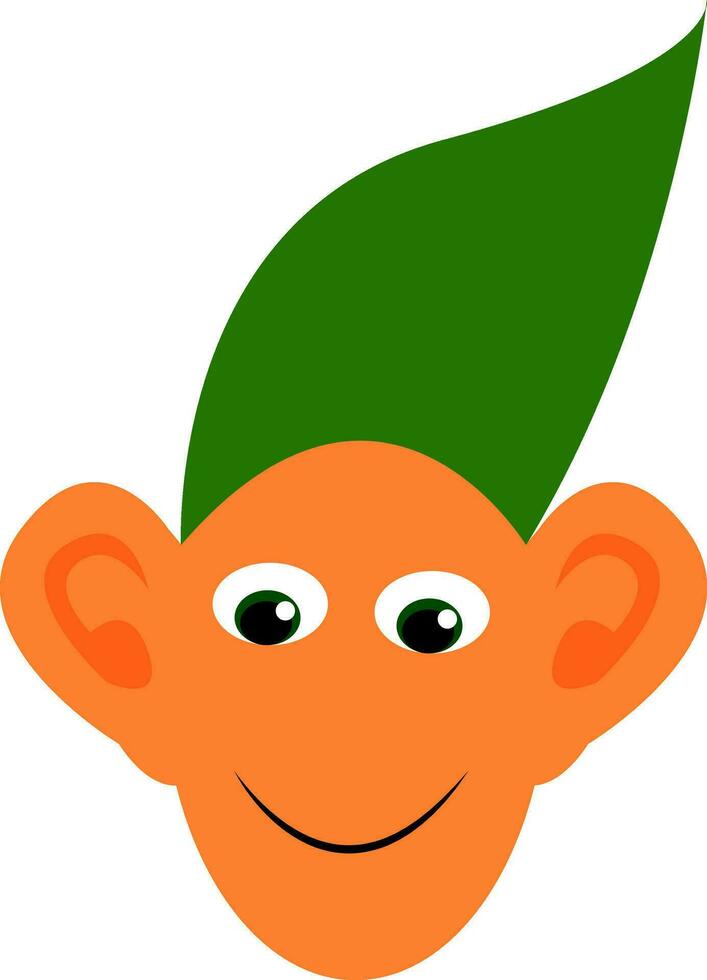 groot oor jongen vector of kleur illustratie