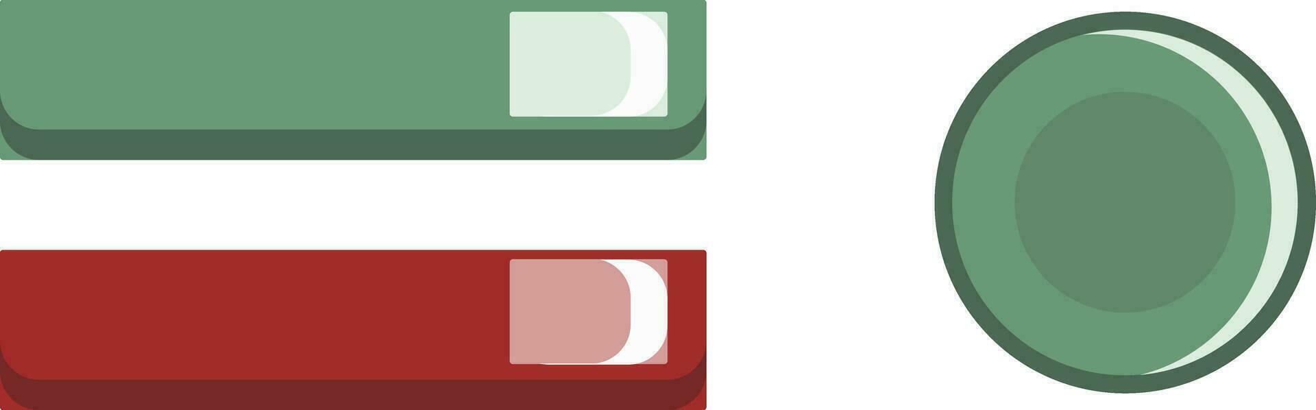 drie kleurrijk handleiding toetsen vector of kleur illustratie