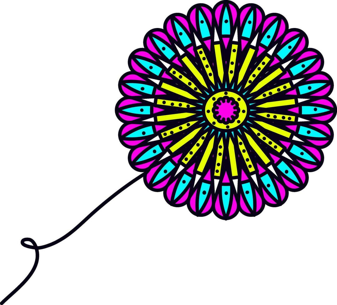 ornament bloem, illustratie, vector Aan wit achtergrond