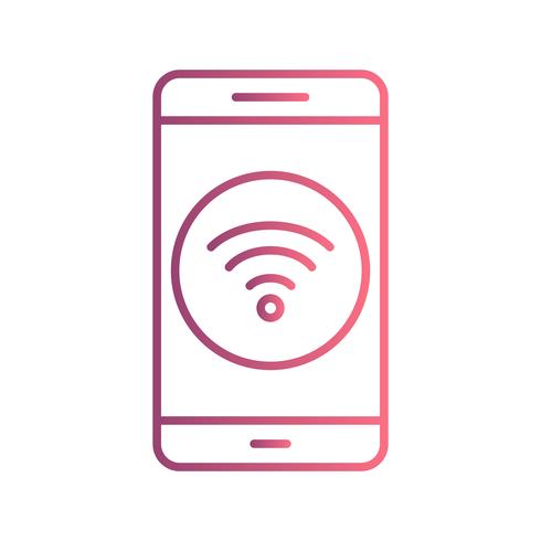 Wifi mobiele applicatie Vector Icon